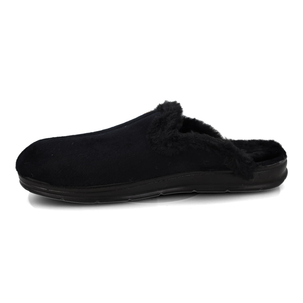 Tabela de numeração da pantufa feminina Pegada preta